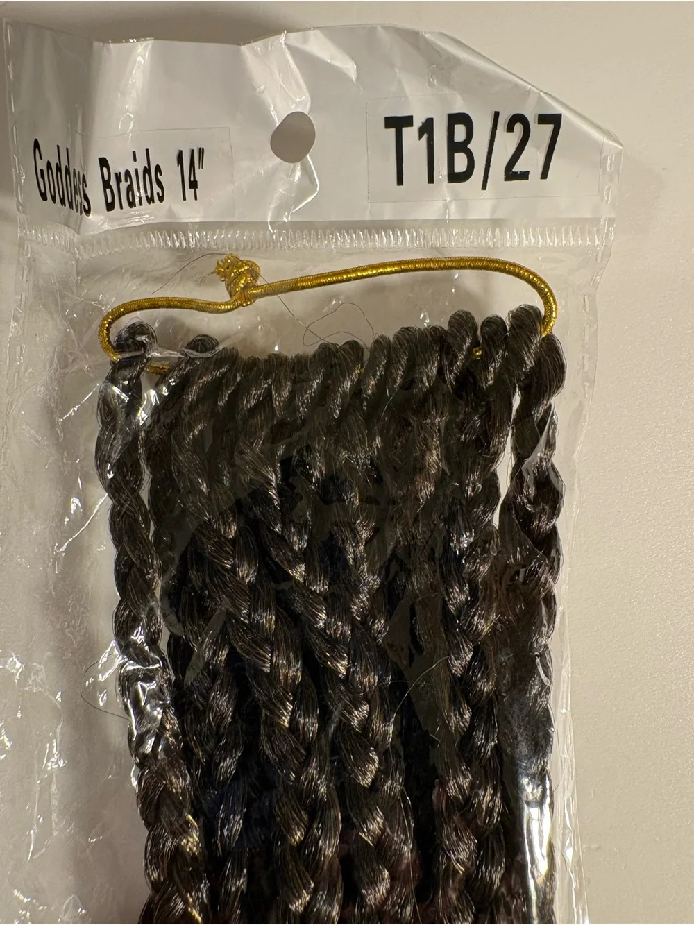Synthetic Braided Hair Extensions - T1B/27 Brown Ombre